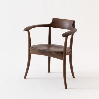CRESCENT Armchair (Wooden seat, Walnut)